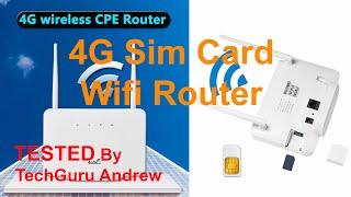 4G Sim Card Wi-Fi Router