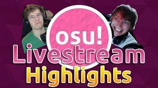 osu! Livestream Highlights | HappyStick God mode! WubWoofWolf Screaming Contest! Rafis Touchscreen?