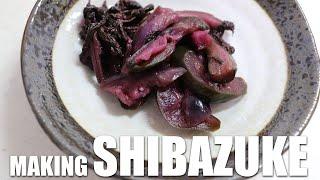 【Pickles】Shibazuke/pickled cucumbers and eggplants with shiso leaves/easy recipe /Good with Rice