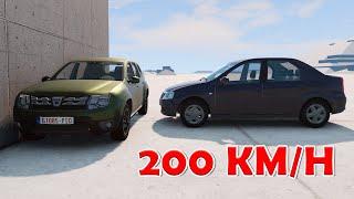 Duster vs Logan 200 KM/H - BeamNG Drive