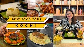 KOCHI Crazy Food Tour | Seafood, Puttu, Mandi, Fusion Idli, Snacks, Shawarma & More