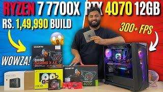 AMD 4K Gaming PC Build | Rs 1.5 Lakhs Ryzen 7 7700x | RTX 4070 