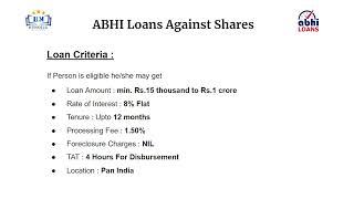 ABHI Loans Loan Against Security