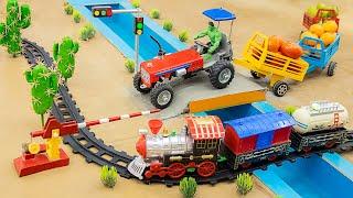 DIY Tractor Truck With Trailer To Pickup many fruits | How to make bridge over river | @Sun Farming