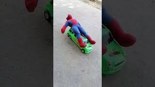 Rolling Spiderman in a new Way ,Spiderman Rolling  on road @Hantoo Bantoo