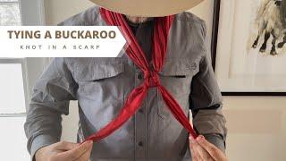 How To Tie a Buckaroo Square Knot in a Scarf