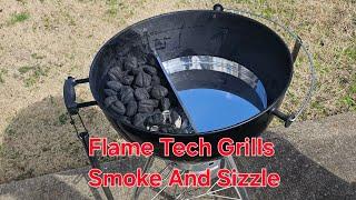 Flame Tech Grills - Smoke And Sizzle. Turn Your Weber Kettle into an offset?