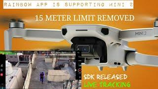 DJI #MINI2 #RAINBOW APP | Active track | OBJECT TRACKING | No more 15 meters limit | free #15mhack