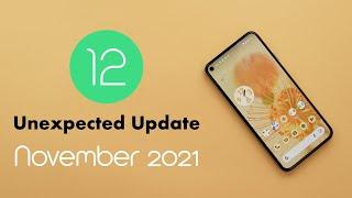 Unexpected Android 12 Update For Pixel Users (November 2021)