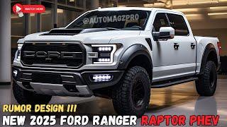 Redesign !!! 2025 Ford Ranger Raptor PHEV - First Look - New Design !