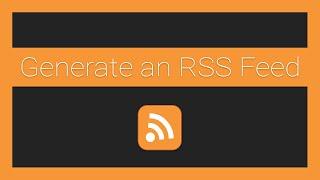 How to Generate an RSS Feed in Node.js