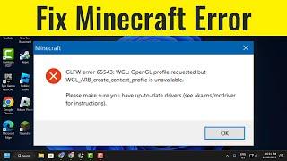 How to Fix OpenGL Error 65543 in Minecraft (FIXED)