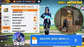 OB48 FREE FIRE MOD MENU  UNLIMITED DIAMOND HACK  FF MOD MENU APK 2025