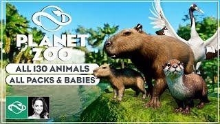 ▶ All 130 Animals & Babies in Planet Zoo: All Packs Included | Complete Animal Showcase |