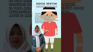 HUKUM fisika | Hukum Newton Tentang Gravitasi |  #shorts #fisika #newton #gravitasi #gaya #jatuh