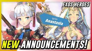 Exos Heroes - New Announcements! Core Reverse FC Anastasia/Blue FC Choice Fatecore Re' + New Event