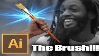 Adobe Illustrator Tutorial: THE ONE AND ONLY BRUSH I USE!!!