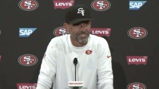 49ers Kyle Shanahan reveals Christian McCaffrey, Talanoa Hufanga game status + more