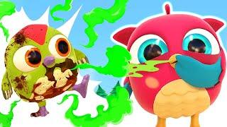 The Clean and Dirty song for kids. Nursery rhymes & children songs with Hop Hop the owl cartoons