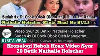 Kronologi Heboh Hoax Video Syur 20 Detik Nathalie Holscher