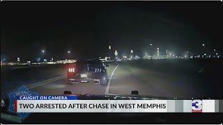 Stolen car chase in AR ends in Memphis, 2 arrested