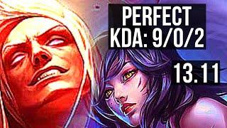 VLADIMIR vs AHRI (MID) | 9/0/2, Legendary, 1.1M mastery, 500+ games | KR Grandmaster | 13.11