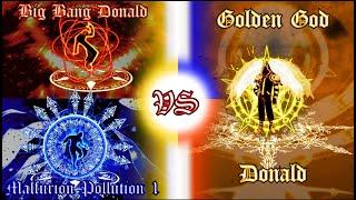 [MUGEN] Big Bang Donald (8p) & Malfurion Pollution (1p) vs Golden God Donald