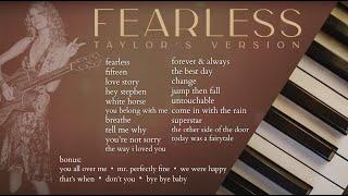taylor swift fearless | 2 hours of calm piano 