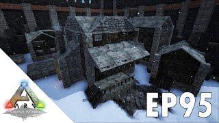 ARK:Survival Evolved S1Ep95 Winter Town Bar & Grill Build!!