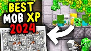 BEST MOB XP Farm 2024 Minecraft Bedrock 1.21!