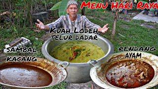 MENU HARI RAYA Kuah Lodeh Telur Dadar | Rendang Ayam | Kuah Kacang | untuk anak Yatim & Asnaf