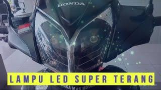 Pasang lampu LED super terang di HONDA supra 125