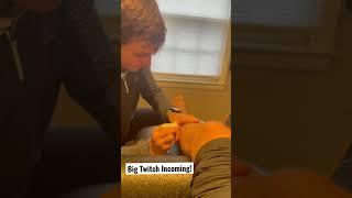 Dry Needling BIG Twitch Response *POV* #shorts