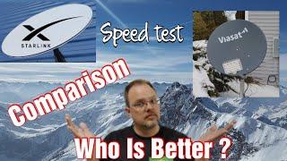 StarLink VS Viasat speed tests and more.
