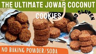 Jowar Biscuits Recipe [ How To Make Jowar Coconut Cookies No Baking Soda in Air Fryer]