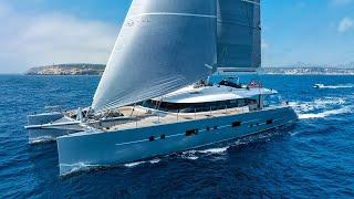 On board Mousetrap, the world's largest carbon fibre cruising Catamaran | For Sale with Y.CO