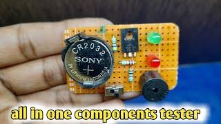 How to make all in one components tester circuit