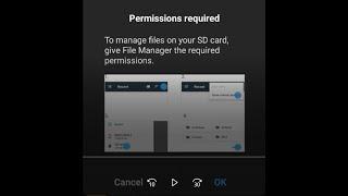 Permission required  problem solved in MI file manager