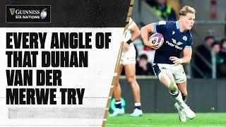 UNSEEN FOOTAGE  | The greatest Scotland try ever? | Duhan van der Merwe