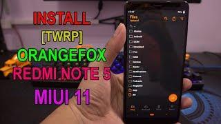 Begini Cara Install TWRP/ OrangeFox Recovery Redmi Note 5 MIUI 11