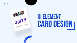 UI Element Card Design | HTML | CSS | SASS