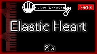 Elastic Heart (LOWER -3) - Sia - Piano Karaoke Instrumental