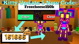 Roblox Kitty Update 5 CODES Reedem Now To get 150K CHEESE !!! expired in 1 day