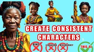 Generate Unlimited Consistent Animations and Images for African Folktale Stories Channel For Free