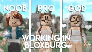 ROBLOX Noob vs Pro vs God: Working In Bloxburg