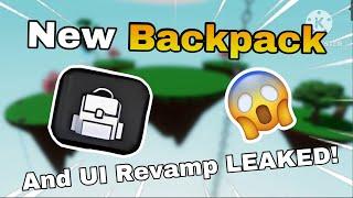 New Backpack + UI Revamp LEAKED! (Roblox Slap Battles Leaks)