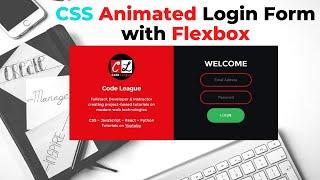 Animated Login Form 2020 using HTML & CSS Flexbox only