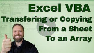 Transfering a Worksheet Range into an Array and back to the sheet in Excel VBA- Code included