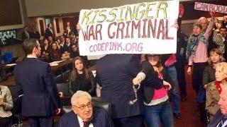 CodePink Attempts to "Arrest" Henry Kissinger for War Crimes