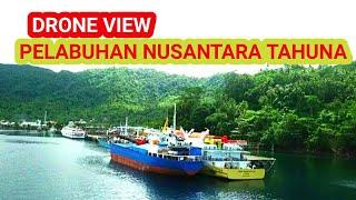 Drone View Pelabuhan Nusantara Tahuna